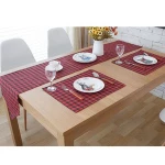 New Style Monogram Personalized Christmas Plaid Dinning Table Runner