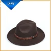 New styles wide brim wool blank felt hillbilly fedora hat