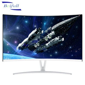 New Ultra Thin Full HD 1K 24 inch IPS Panel LED Curved Frameless computer Monitor