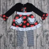 Newest hot Valentines Day cute baby girls clothes toddler products factory small MOQ children clothing sets baby clothes