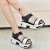 Import Newest Silver summer sandals driving pregnant fashion platform women leather sandals shoes from China