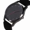 No Logo Simple Design Quartz Watch For Men, Leather Band Fashion Sport Wrist Man Watch