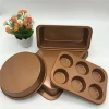 Non-stick Cake Pan Baking Bakeware Mold Mould Set with Round &amp; Long &amp;Cupcake  &amp; Square Shaped Tool