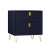 Import Nordic Modern Bedroom Drawer Cabinet Leather Storage Cabinet Iron Bedside Low Table from China