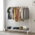 Import Nordic wrought iron indoor stainless steel garment clothes storage hangers standing rack display for clothes from China