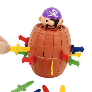 Novelty Kids Plastic Funny Lucky Party Pirate Barrel Game Prank Toys Child