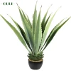 O-4005 105cm 25leaves factory direct sale artificial maguey plant potted for garden decoration artificial plant mini tree