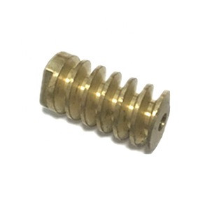 OEM Custom CNC Machining Brass Worm Gear Shaft