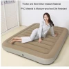 OEM Durable PVC Flocked Portable Inflatable Air Bed Mattress with Pump