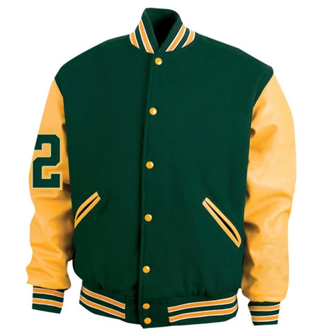 Oem Manufacturer High Quality Varsity Jacket Men Chenille Embroidery Leather Sleeves Custom Baseball Letterman Varsity Jacket