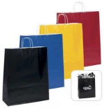 OEM production customized paper bag with your own logo for Sweater packaging for shopping