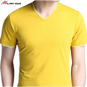 OEM Summer Wear New Style Men Printed T Shirts, Short Sleeve Cotton Fabric Plain T Shirts