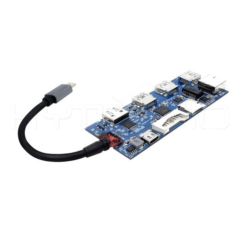 OEM USB 3 port type C 3.0 hub pcb circuit board with ethernet interface