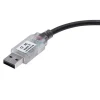 OEM/ODM Transparent shell FT232RL USB AM to RS485 bare wire 3/4/6 core serial cable with TX RX signal light