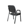 Office arm chair workwell comfortable black leather training room conference chair covers four leg office visitor chair