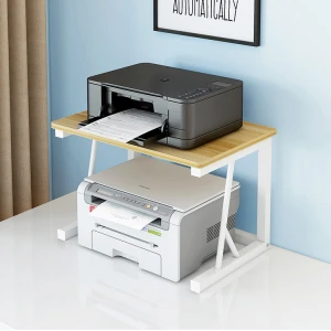 Office desktop printer rack save space heighten storage desk shelf home storage multi layer photocopier rack
