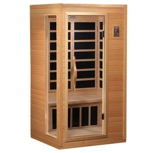 one person wooden Sauna bath indoor luxury infrared sauna steam shower room steam sauna room shower