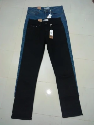 Original Branded Labels Men&#x27;s Denim Work Jeans Basic Heavy Duty Straight Leg Regular Fit Pants Bangladeshi Stocklot Surplus