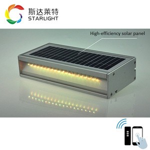 Outdoor Brick Recessed Wireless Solar LED Stair Lighting