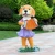 Import Outdoor pug fiberglass floor decoration garden garden simulation geometric animal resin crafts cute dog sculpture from China