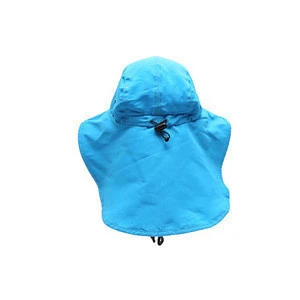 Outdoor Sun Protection Hunting Hiking Fishing Cap Wide Brim Bucket hat with Neck Flap