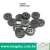 Import (#P1600F1) 20L, 22L, 26L Classic black shirt buttons, trousers, pants buttons from Taiwan