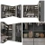 Import PA hotel bedroom furniture luxury closet set portable wooden modern glass wardrobe from China