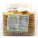Pandan cookied filled cream biscuits