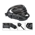 Patent Cycling Heavy Duty MTB bike 800mm Cable 5-digit Combination Password bicycle cable lock