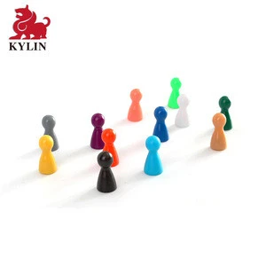 Pawn/chess plastic game pieces for board game/card game and other games accessories