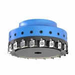 PCD indexable face milling cutter