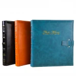Photo Album 4x6 Hold 500 Photos Black Pages Large Capacity Leather hardcover photo storage album