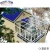 Import pinnacle roof design glass house luxury container house from China