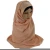 Import Plain color custom satin silk hijab head scarf with logo print from China