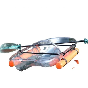 Plastic Acrylic Fashion Double Paddle Kayak Transparent Customized Fishing Boats Plastic Mould Lakes Rivers Clear CNC Cutting