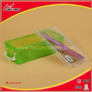 Plastic clear tools box for fishing tackle box container