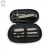 Import Plated gun black manicure pedicure and nail grooming tools set for nail care with black leather travel case from China