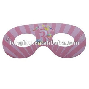 Popular paper round masquerade party mask for kids