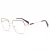 Import Popular Unisex Spectacle with Repairable Spring Hinge and Metal Electro Plating Optical Glasses Frame from China