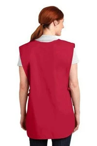 Port Authority Easy Care Cobbler Apron with Stain Release - poly/cotton, has adjustable side ties and comes with your logo