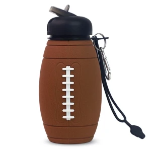 Portable Bpa Free Series Rugby Shape Leakproof Sports Water Bottles With Custom Logo