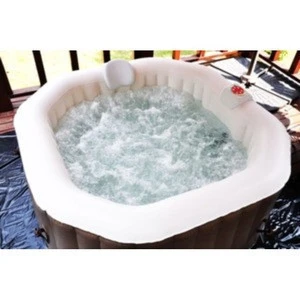 Portable cheapest inflatable spa pool square tub with high quality spa heater
