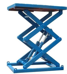 Portable stationary scissor lift,automatic lifting table,double scissor lift table