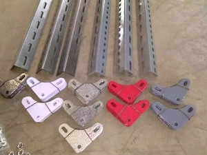 powder coated galvanized unequal and equal Steel slotted angle bar,slotted iron angle