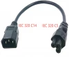 Power Extension Cord cable Eu European Usa C14 To  C5 Male And Female Ac Power Cord For Laptop