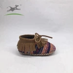 Premium fabric good price baby shoes moccasins