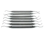 Premium Quality Stainless Steel Equine Dental Gracey Currette Right & Left Handed 17