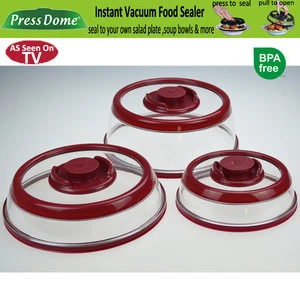 Press Dome Vacuum Fresh Keeping Cover For TV Home Shopping