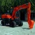 Import Price new 7.3ton excavator BD80W wheel excavatormodel from China