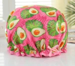 Printing Bathing Hair Cap Satin Lined Shower Caps Custom Shower Cap Waterproof for Women